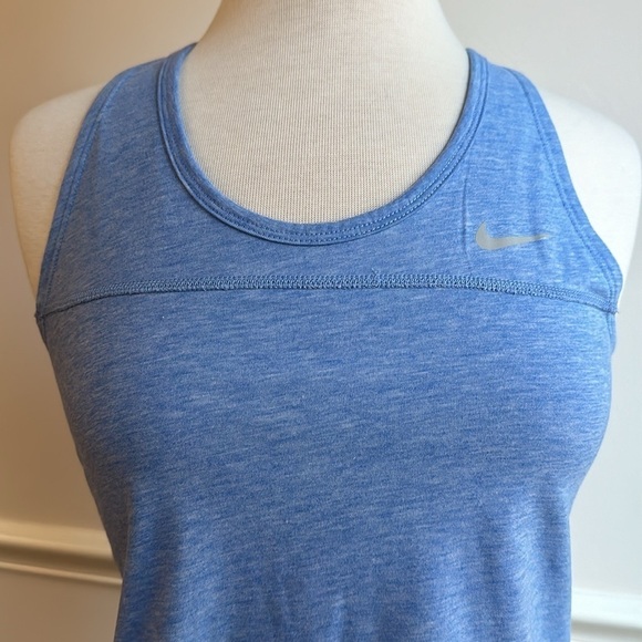 Nike Reversible Runner Back Tank Top Blue/White Small EUC - Picture 4 of 8